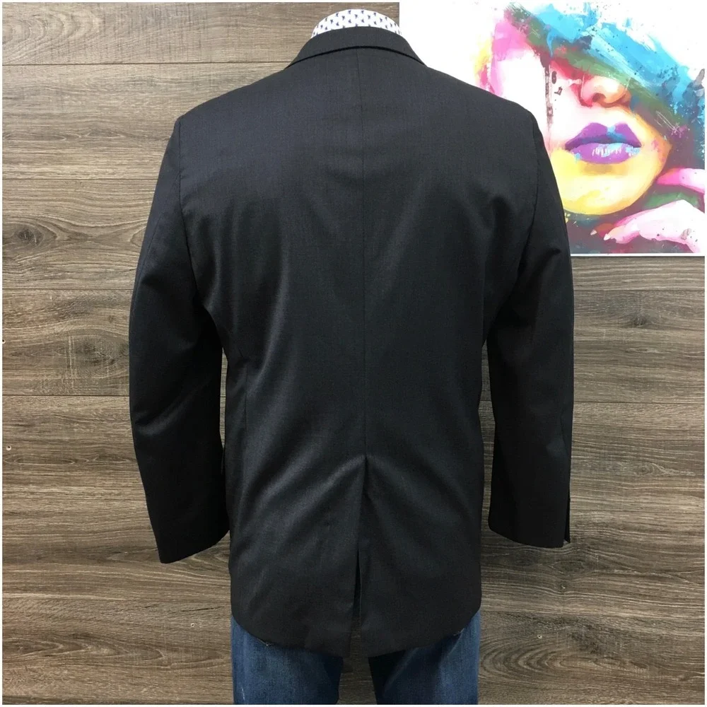 HICKEY FREEMAN Mens Wool Blazer Sport Coat Casual Jacket‎ Size 44L Classic Suit